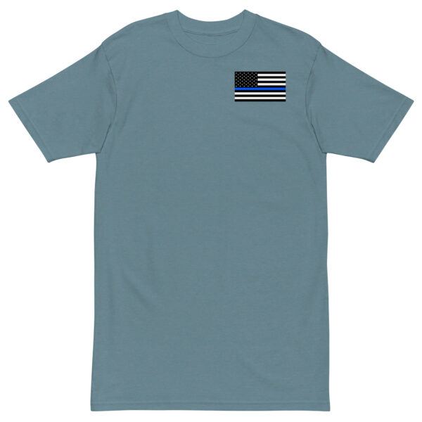 Men’s Thin Blue Line premium heavyweight tee - Image 3