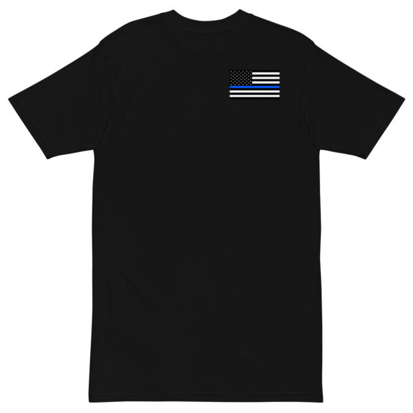 Men’s Thin Blue Line premium heavyweight tee